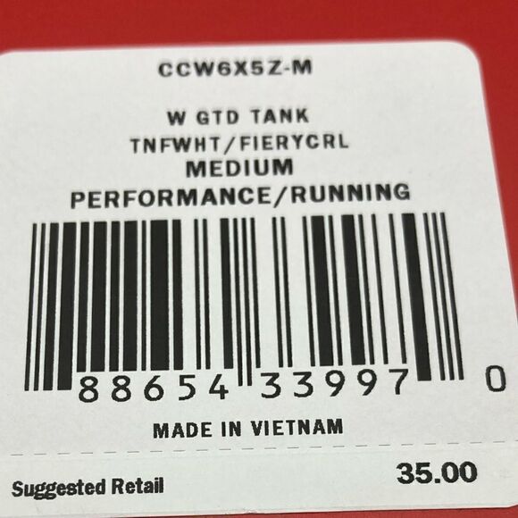 NWT The North Face Flash Dry White/Neon Pink Top Size M - Picture 9 of 9